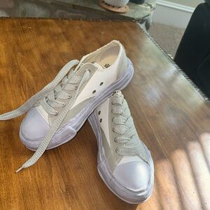 Light gray and white shoes never worn